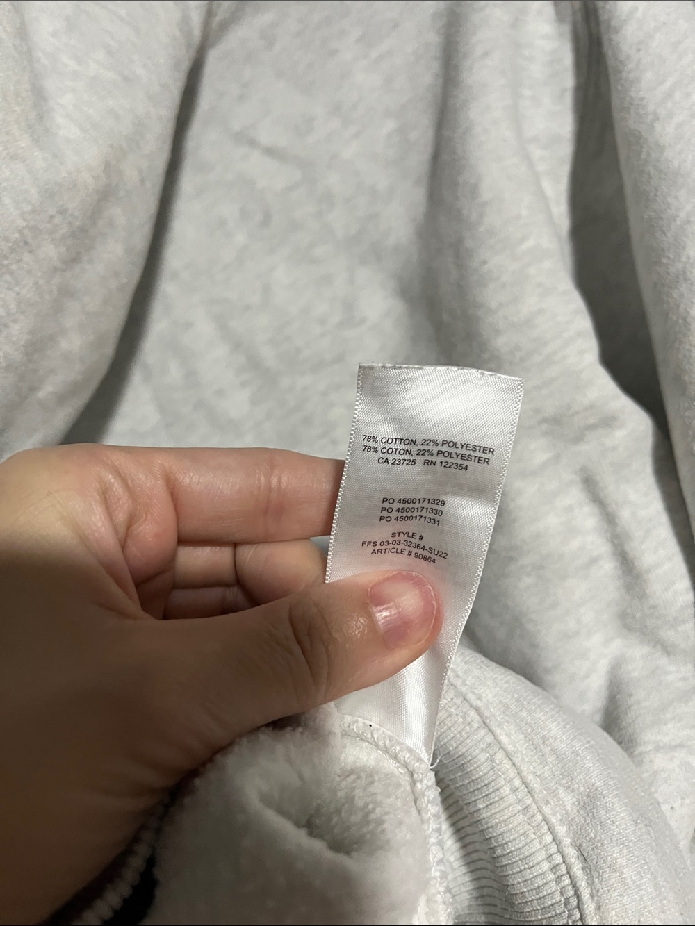 Aritzia Tna Heathered Grey Cozy Fleece Perfect Hoodie - Picture 5 of 5